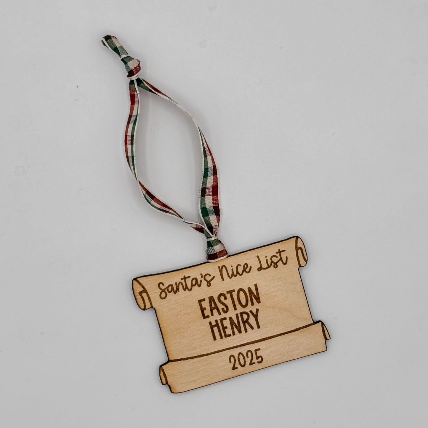 Santa's Nice List Ornament