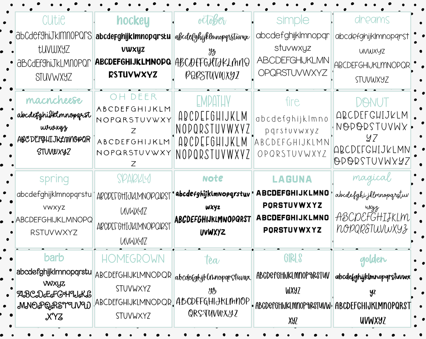 Font Choice Mock Up - Bottle Label