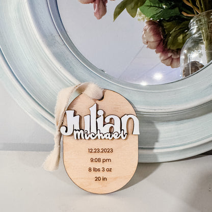 Birth Stats Ornament