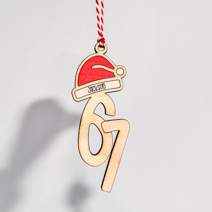 Personalized 67 Ornament