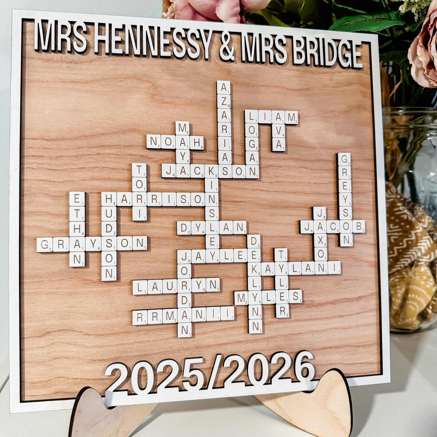 Teacher & Student Crossword Sign