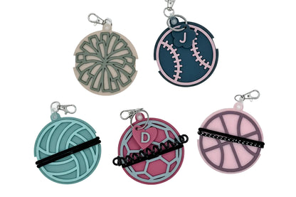 Sports Themed Hair Tie Holder