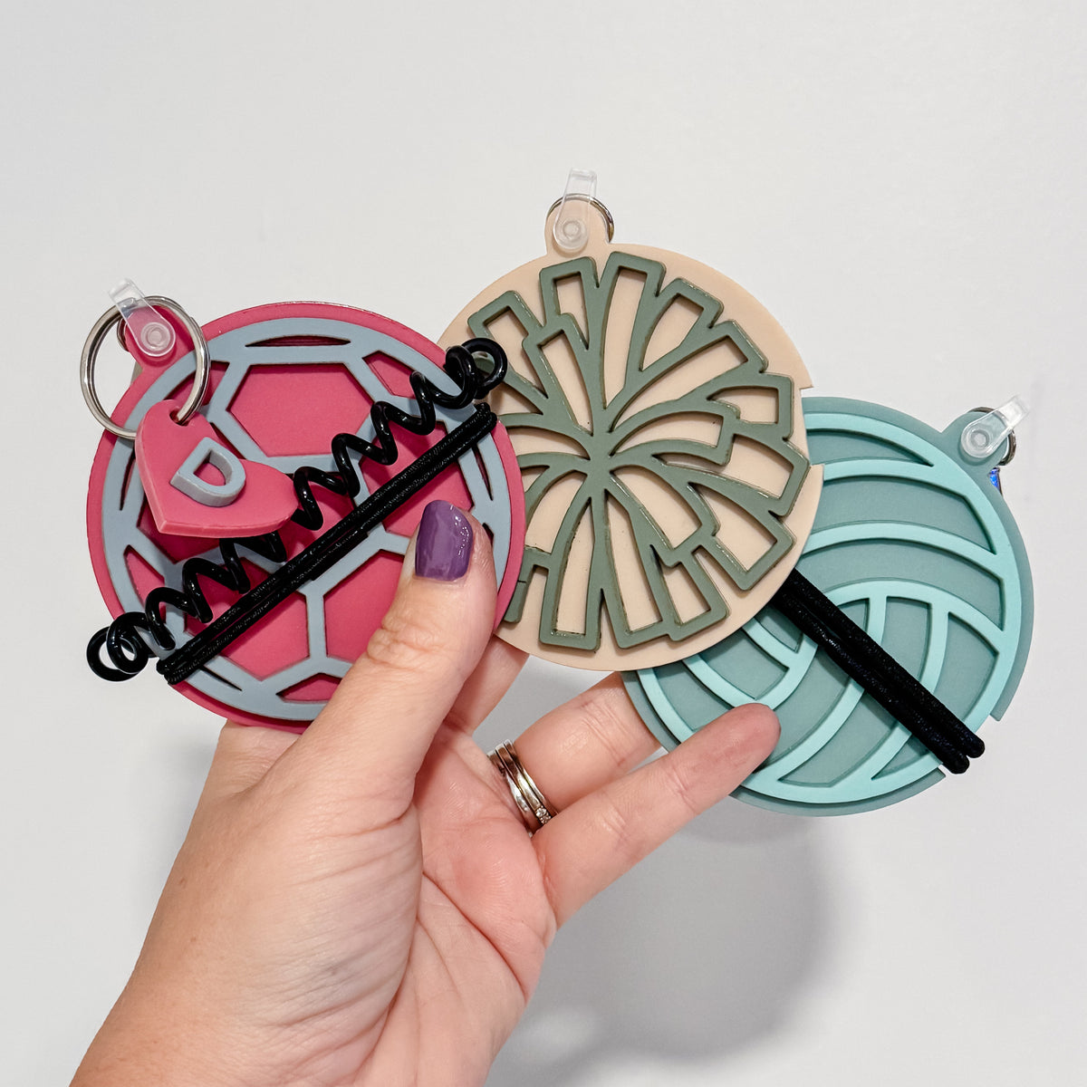 Sports Themed Hair Tie Holder