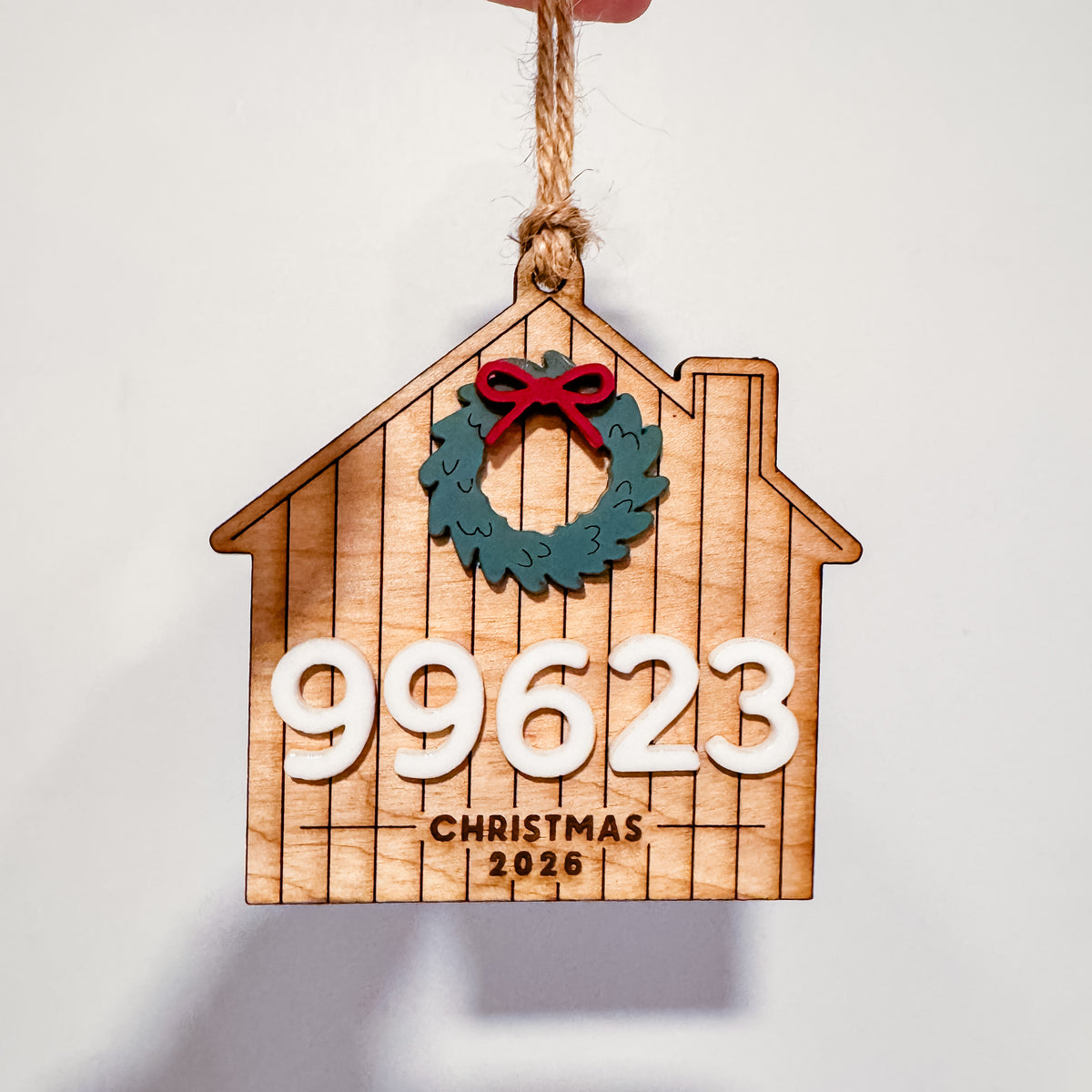 Personalized Zip Code Christmas Ornament