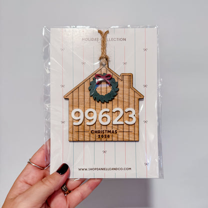 Personalized Zip Code Christmas Ornament