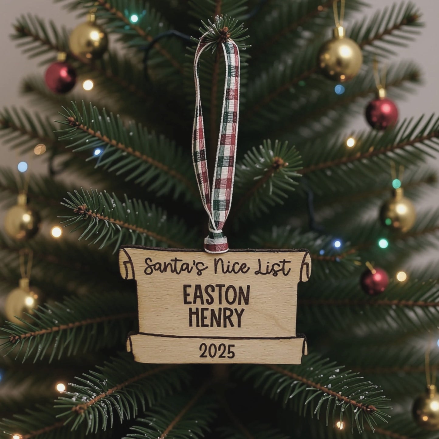Santa's Nice List Ornament