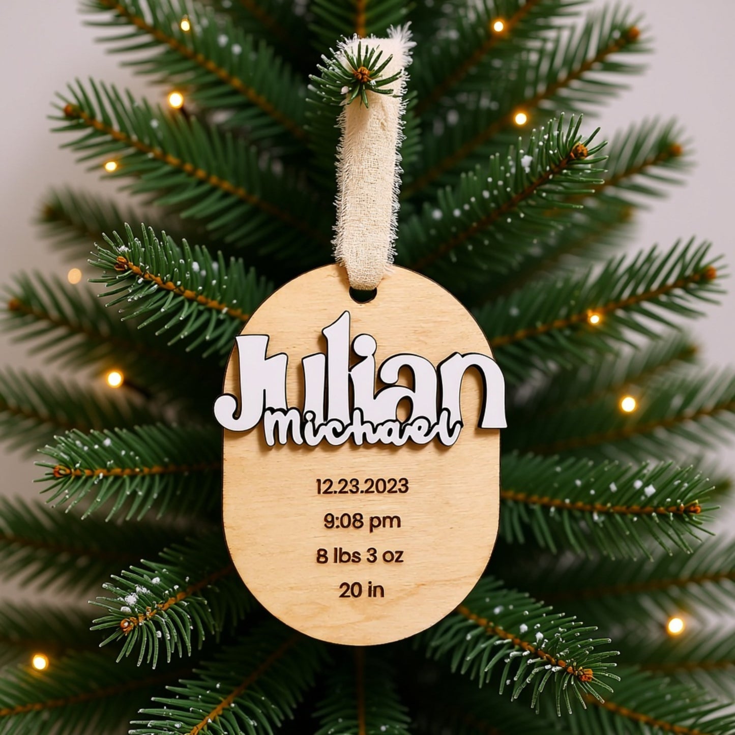 Birth Stats Ornament