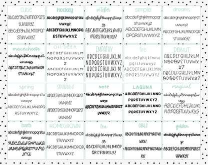 Font Choice Mock Up - Bottle Label